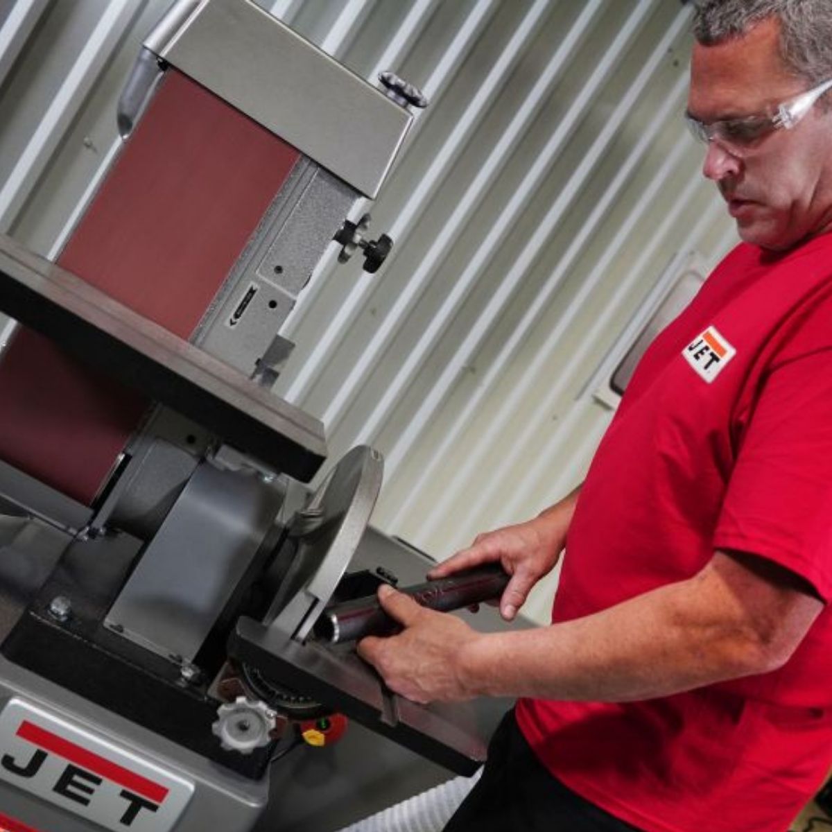 JET J-64812VS 6" x 48" Variable-Speed Belt & 12" Disc Sander