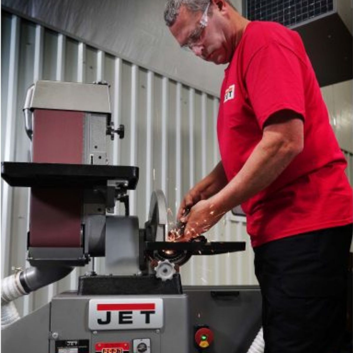JET J-64812VS 6" x 48" Variable-Speed Belt & 12" Disc Sander