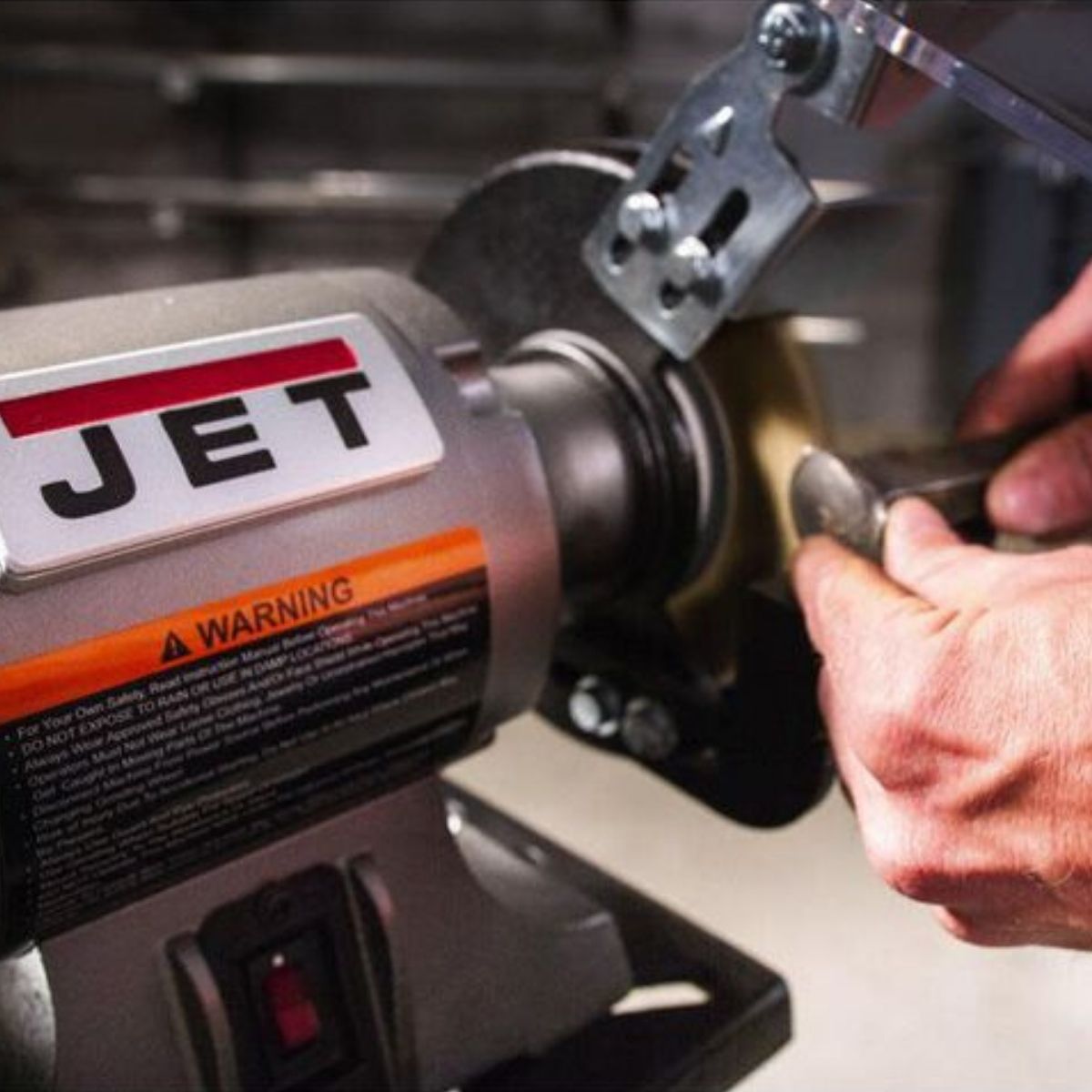 JET JBG-6W 6" Shop Bench Grinder with Wire Wheel