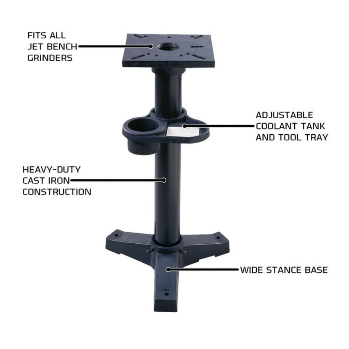 JET JBG-8A 8" Shop Bench Grinder with Stand
