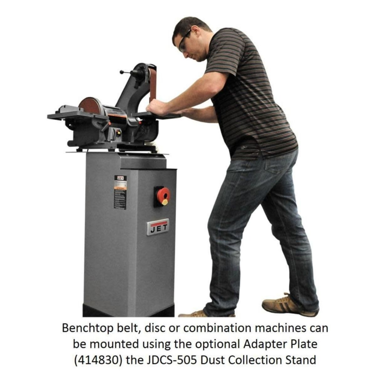 JET JDCS-505 Metal Dust Collector for Bench Grinders & Sanders