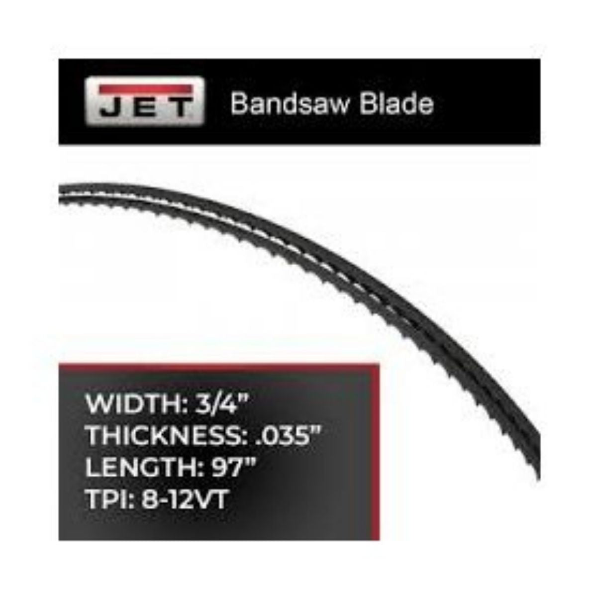 JET 97" Bandsaw Blade for HBS-814GH