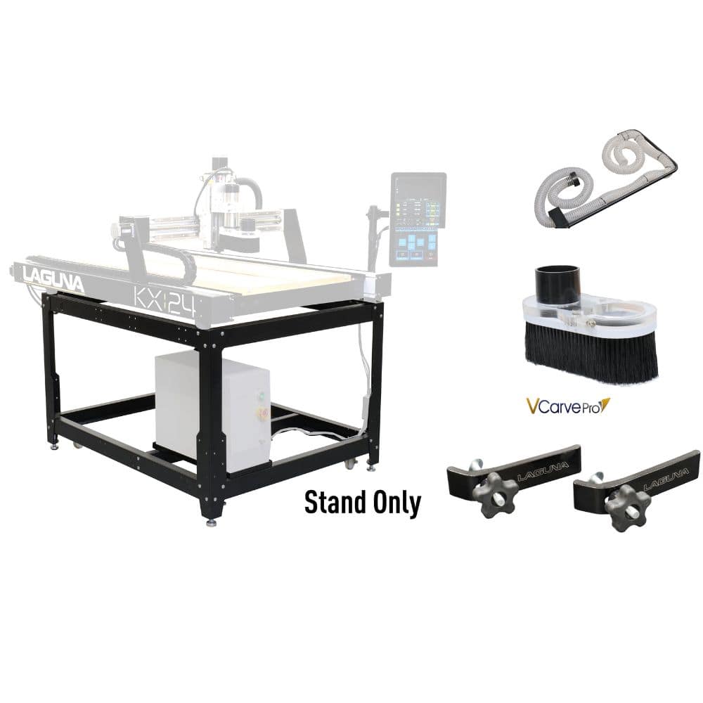 KX_24_BUNDLE_2_Includes_Mobile_Stand_Overhead_Dust_Kit_Dust_Shoe_2_Clamps_V_Carve_Pro_Software