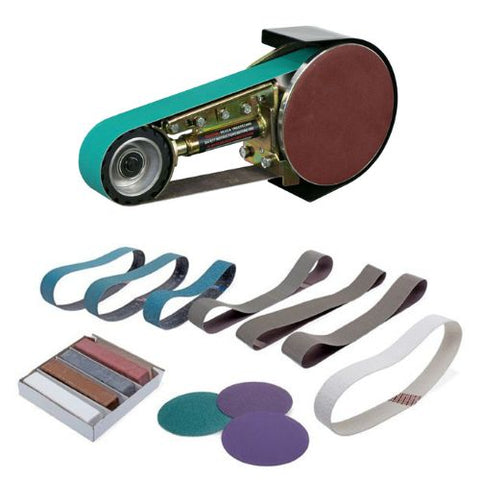 Belt sander attachment for bench grinder on sale