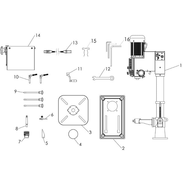 Nova Viking 16 Inch DVR Floor Drill Press