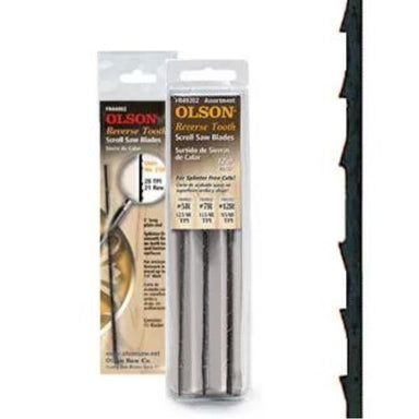 Olson Scroll Saw Blades - Reverse Skip Tooth