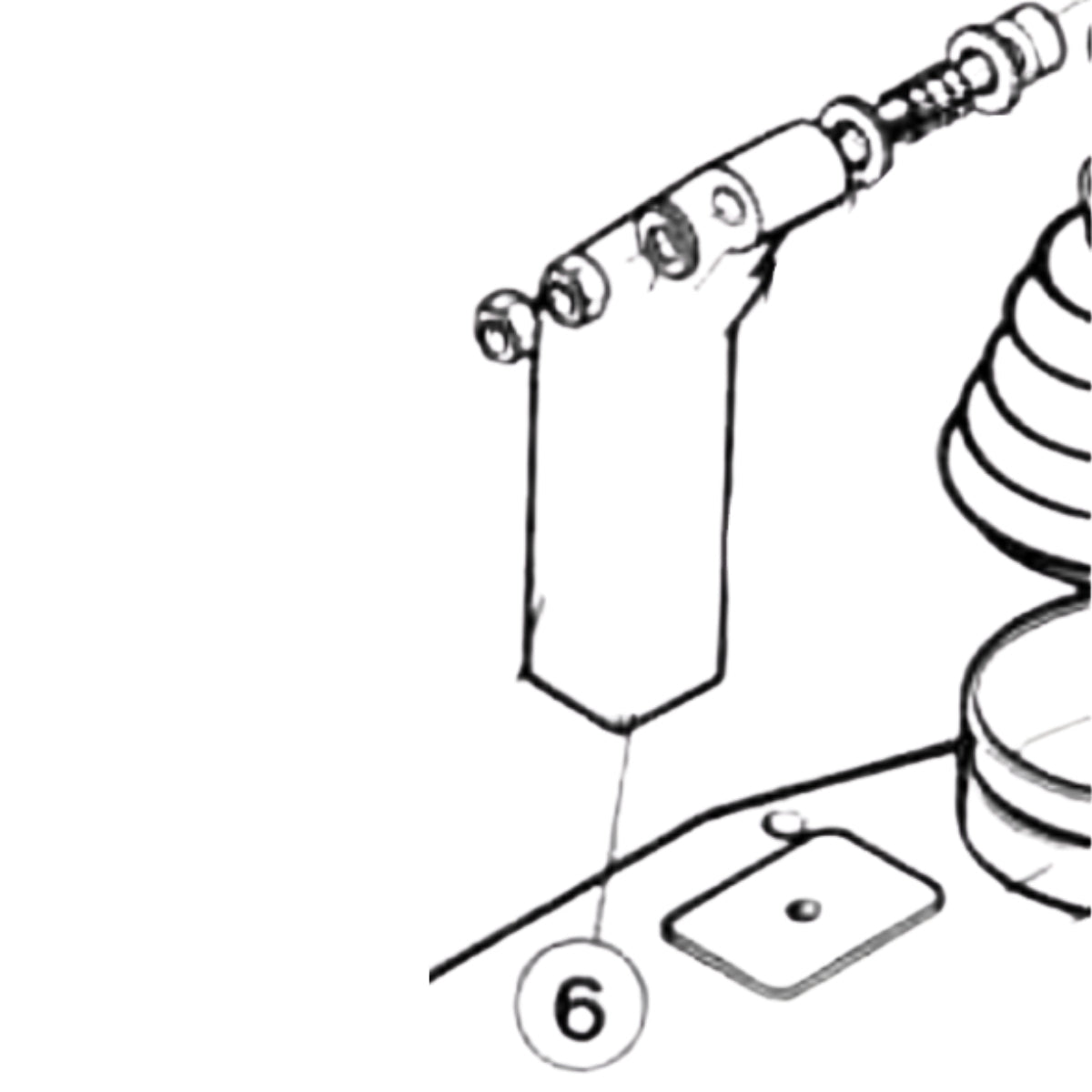 Polymax Part Number 006 : TABLE SUPPORT, REAR, P3