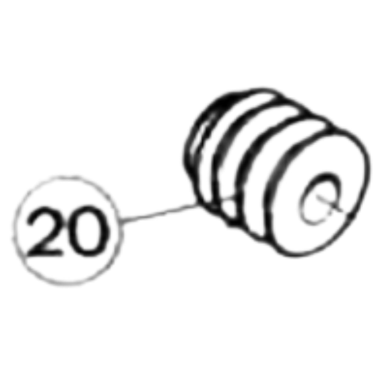 Polymax Part Number 020 : PULLEY, MOTOR SHAFT