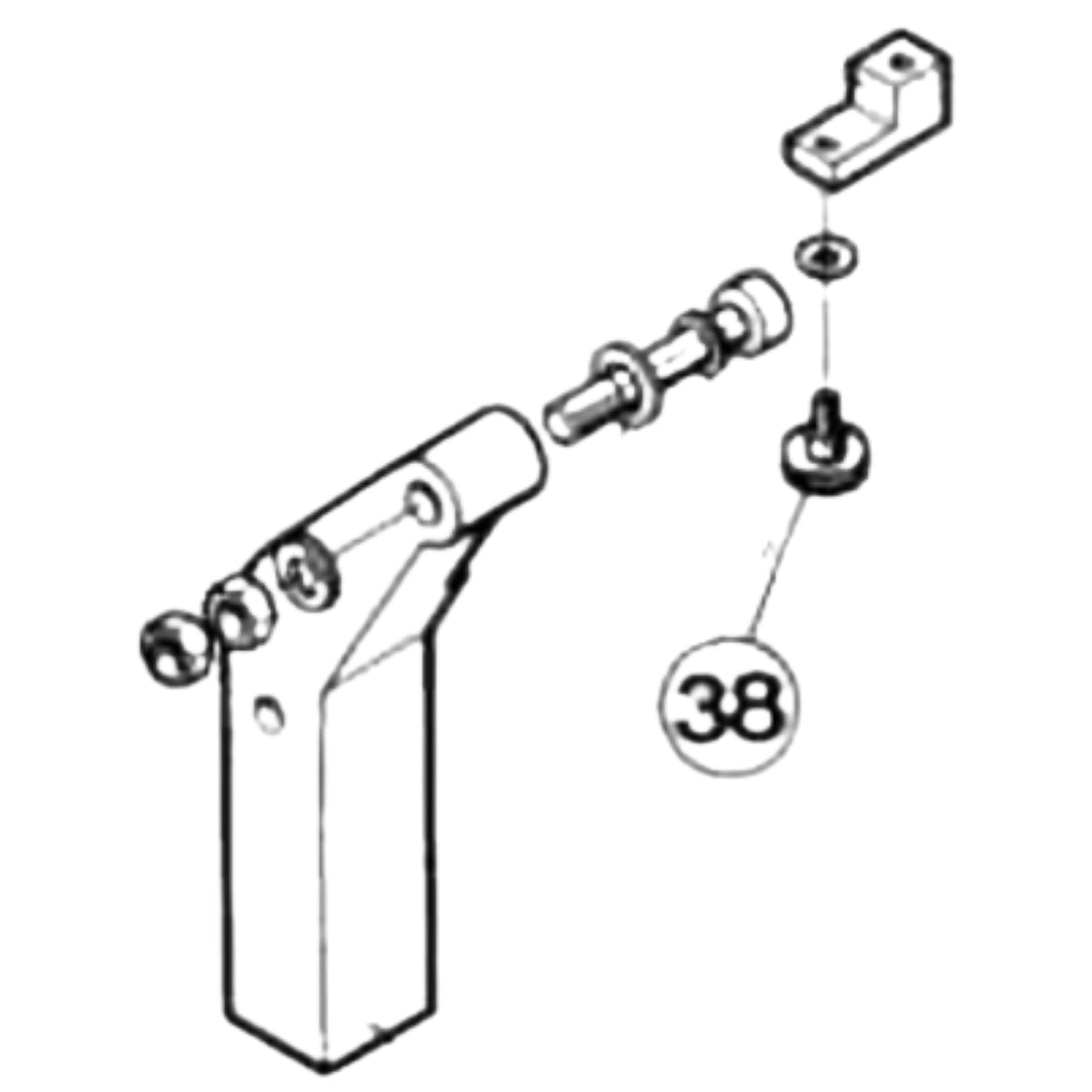 Polymax Part Number 038 : THUMBSCREW, BOTTOM CLAMP HLDR
