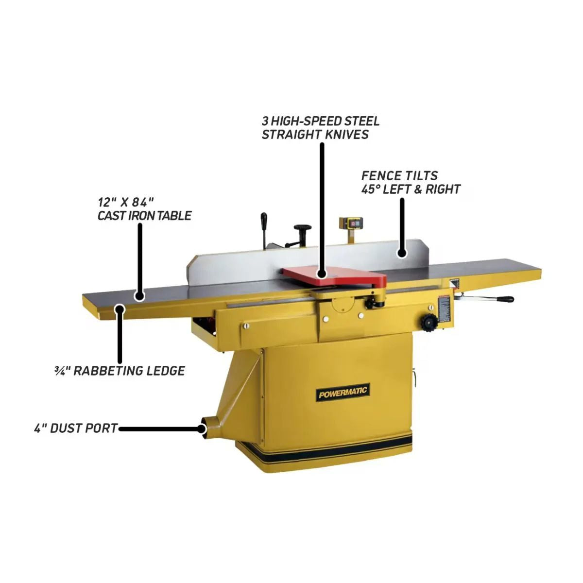 Powermatic 1285 12" Parallelogram Jointer