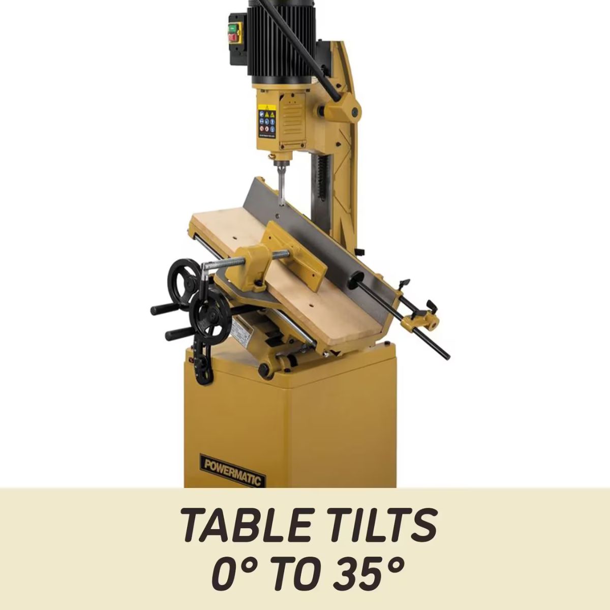 Powermatic 719T Tilt Table Mortiser with Stand