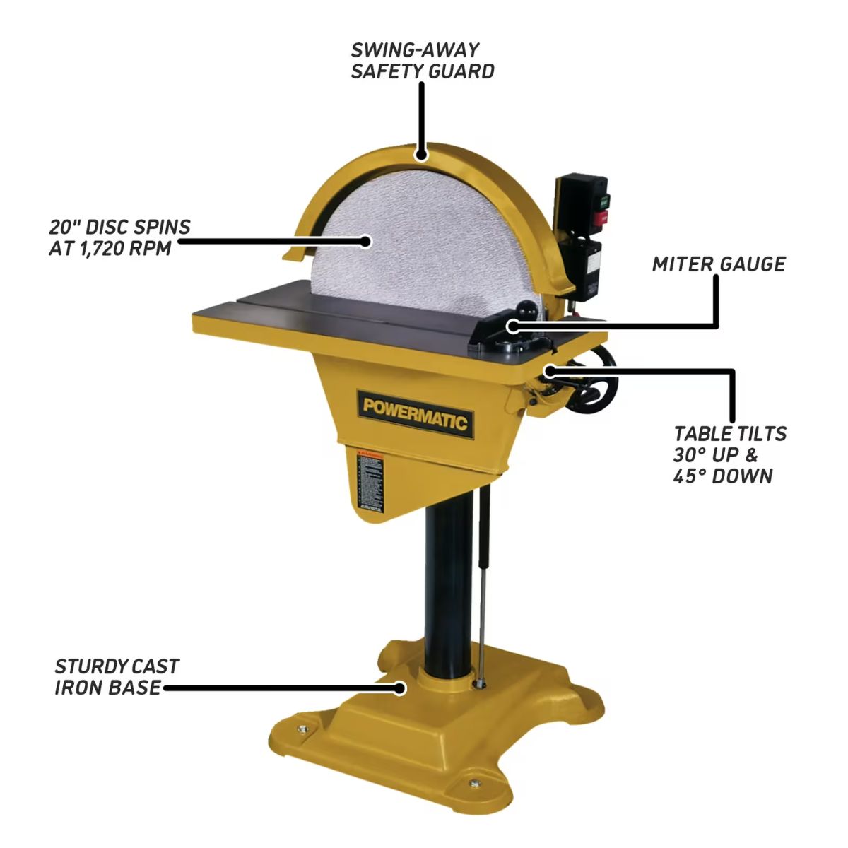 Powermatic DS-20 20" Disc Sander