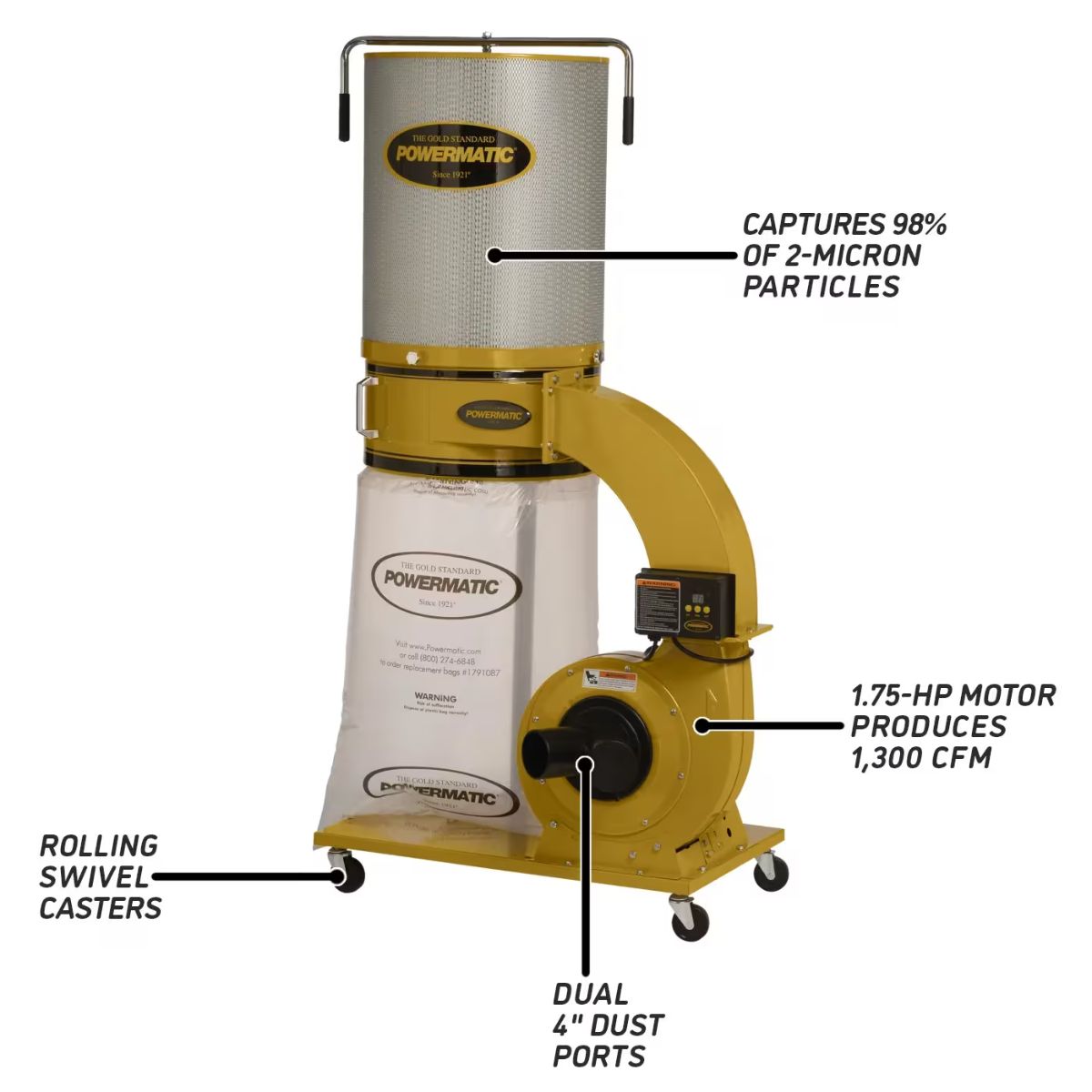 Powermatic PM1300TX Turbo Cone Dust Collector