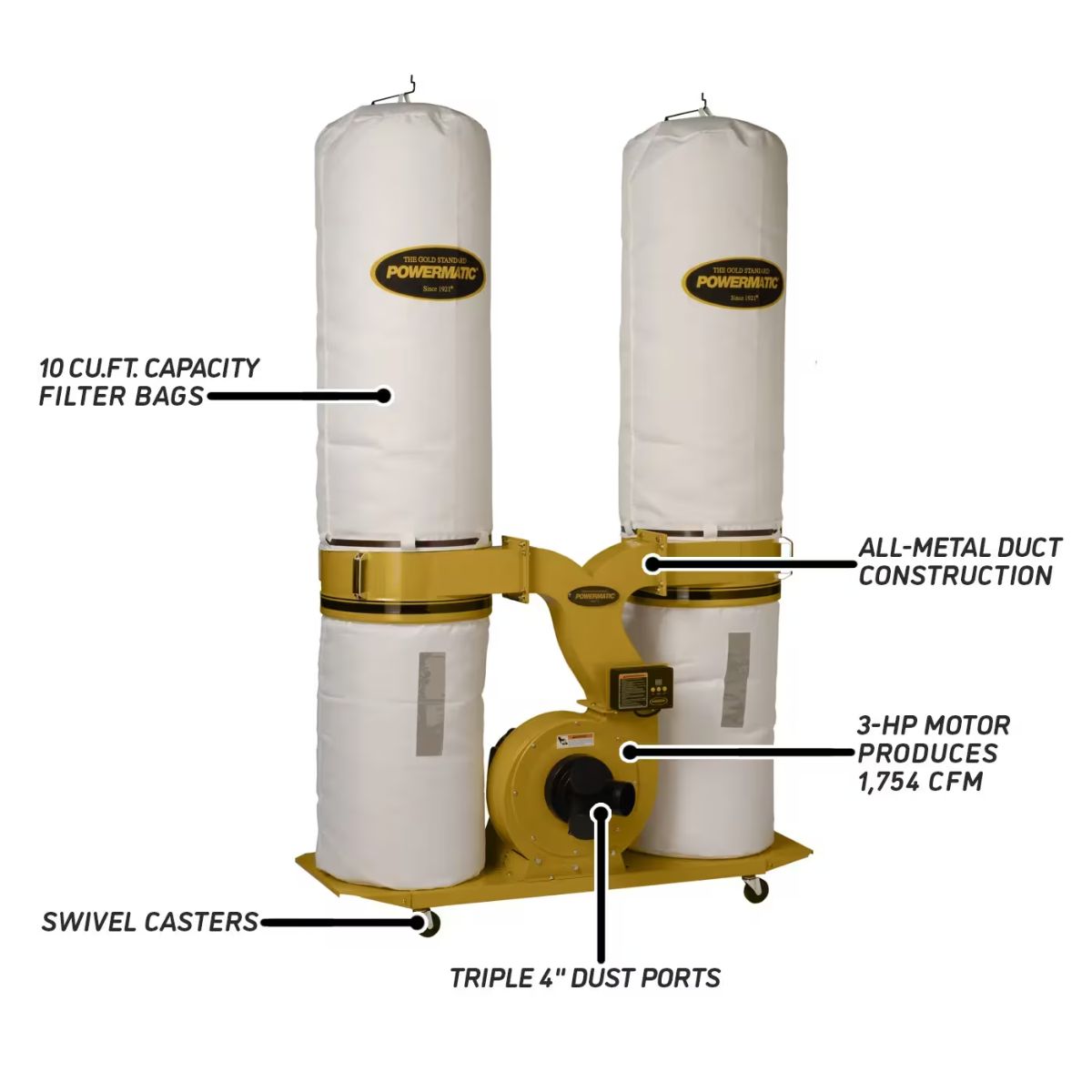 Powermatic PM1900TX Turbo Cone Dust Collector