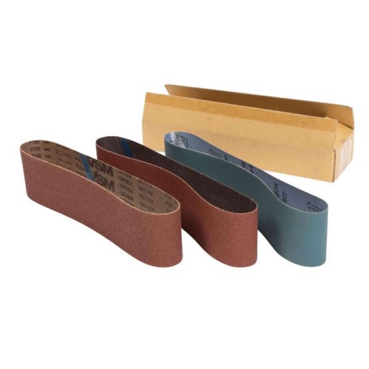 JET 4" × 36" Abrasive Belt Sets for Belt & Disc Sanders (3-Pack)