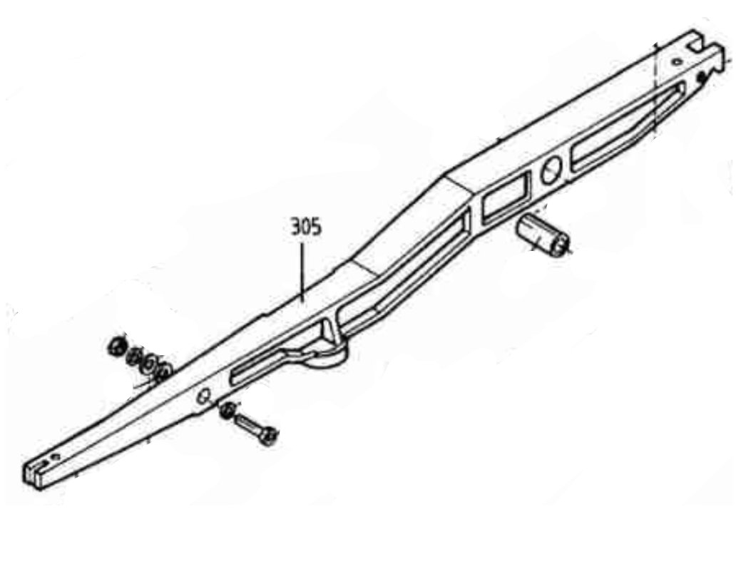 M22-V PART NUMBER 305 : LOWER ARM 22V
