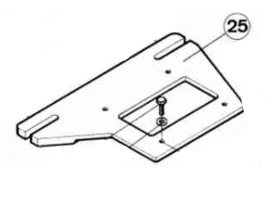 Polymax Part Number 025 : BASE FOR P3 MOTOR