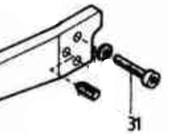 HEGNER PART NUMBER 031 : SCREW, M6X25