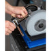 Tormek T-4 sharpener in action