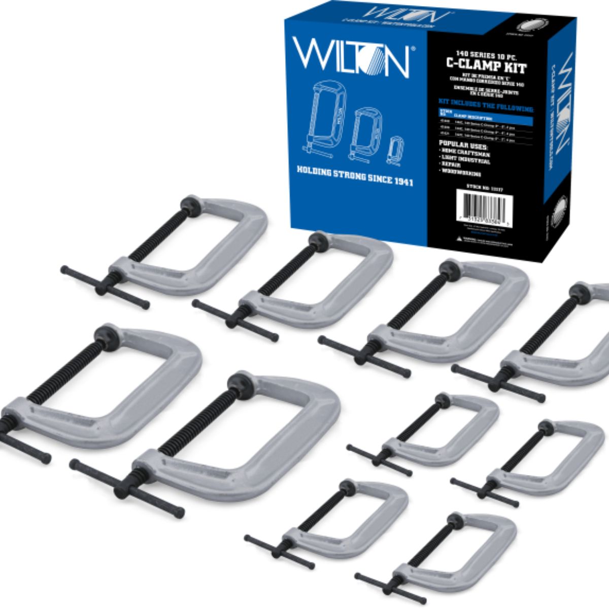 Wilton 10 piece 140 Series C-Clamp Kit