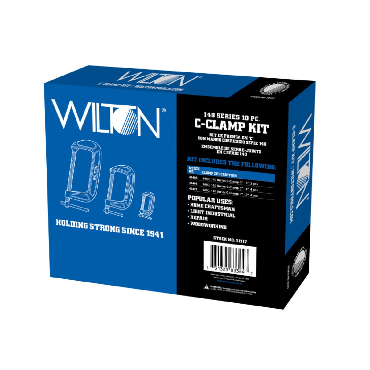 Wilton 10 piece 140 Series C-Clamp Kit
