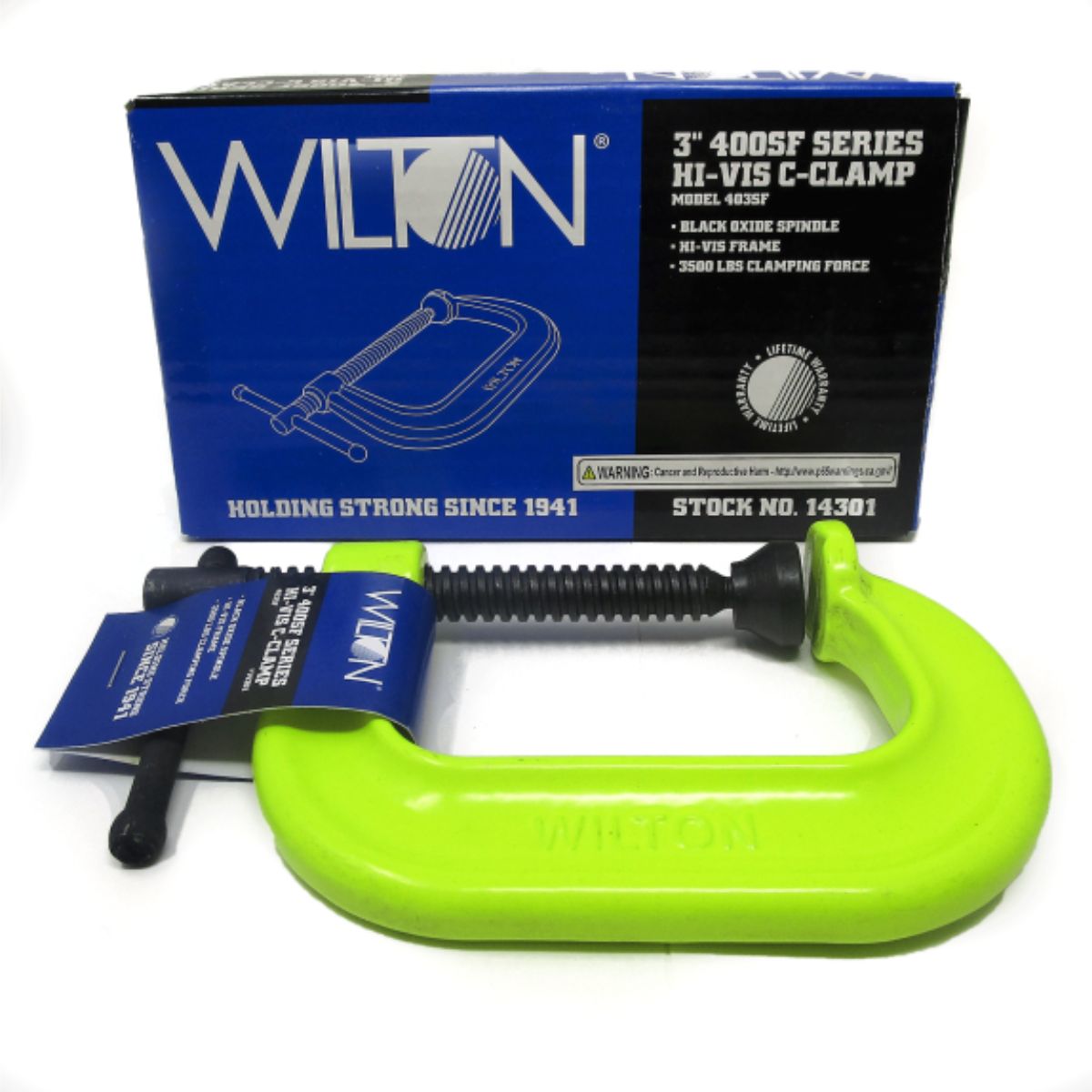Wilton 406SF 6-1/16" Classic Hi-Vis Safety C-Clamp