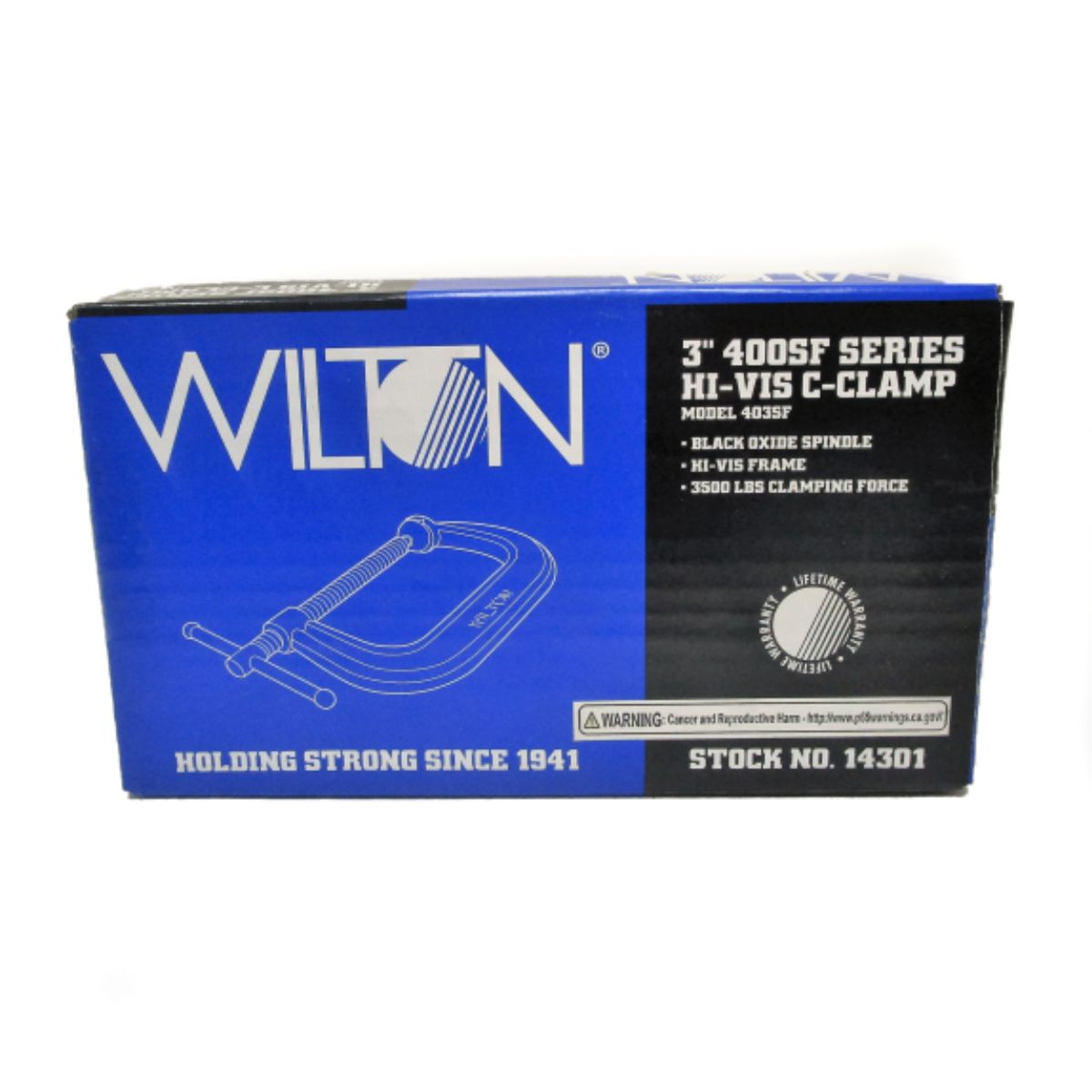 Wilton 410SF 10-1/8" Classic Hi-Vis Safety C-Clamp