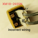 M18-V/M18-S Part Number 265SN : On/off switch for variable or single speed control 22, 18, 14-E